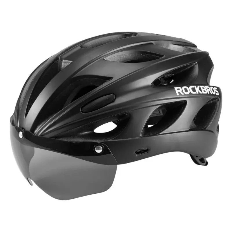 Rockbros Ventilated Cycling Helmet With Detachable Goggles & Sun Visor 3