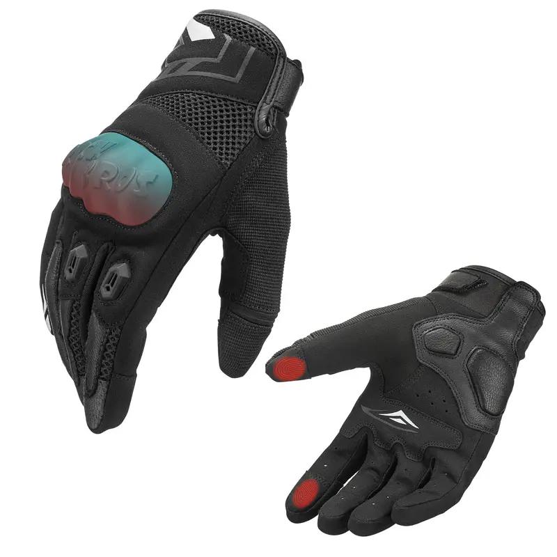 Rockbros Ventilated Touchscreen Motorcycle Gloves With Reinforced Knuckles 1
