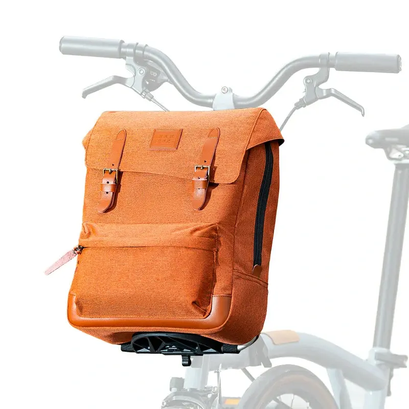 Rockbros Vintage-Style Folding Bike Backpack – Compact, Urban-Ready Commuter Pack 1