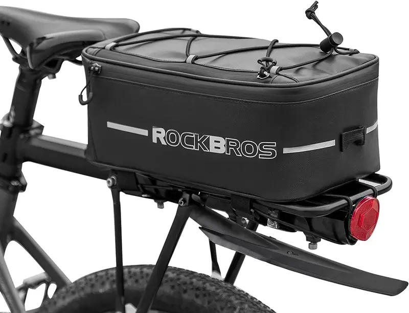Rockbros Waterproof Saddle Pannier Bag (6L Or 9L) For Rear Rack Carry 1