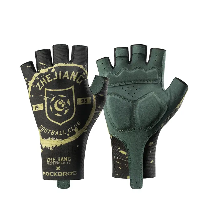 Rockbros × Zhejiang Fc Limited-Edition Cycling Gloves – Half-Finger, Signature Design & Tactile Grip 1
