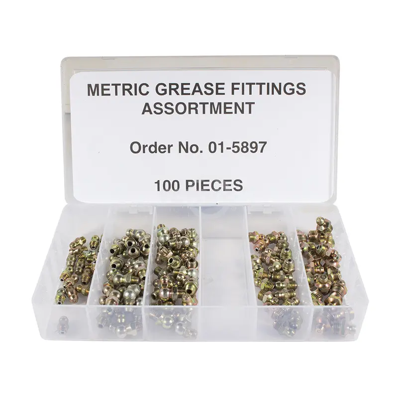 Rotary Metric Grease Fitting Assortment – Multi-Size Zerk Kit 1