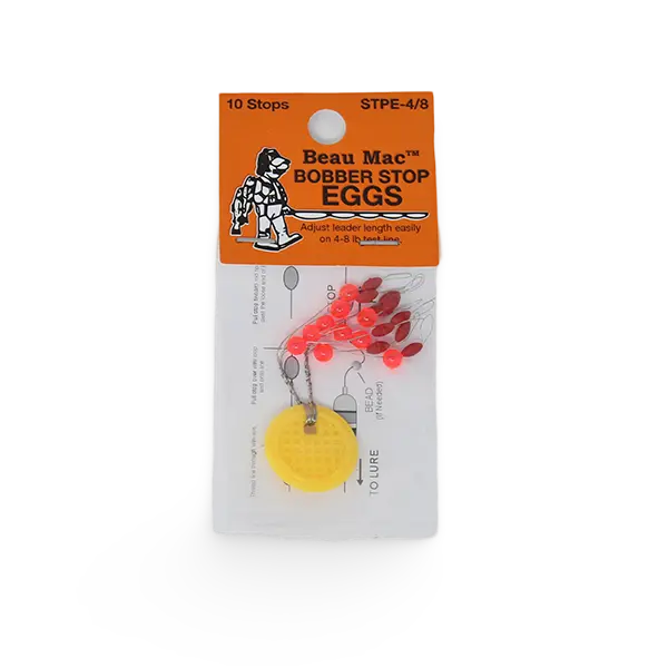 Rubber Egg Bobber Stops With Assorted Beads 1