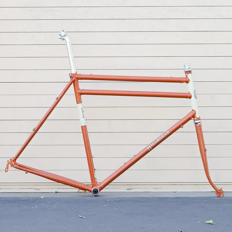 Sam Hillborne Road Frame – 62Cm Orange, Sidepull Brake Ready 1