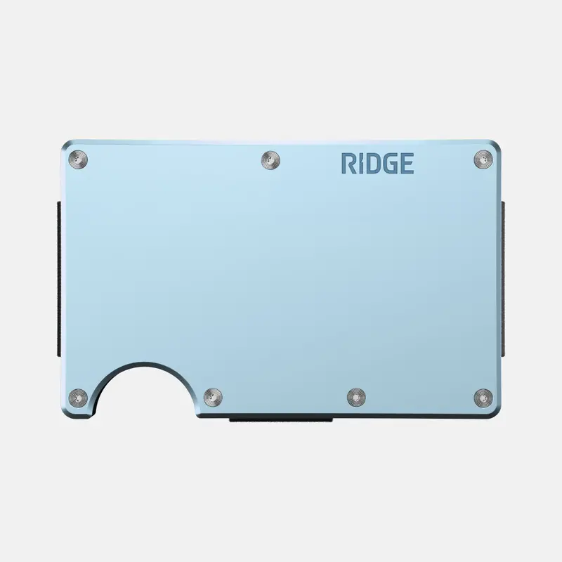 Sea Glass Ridge Wallet – Eco-Friendly Wood Grain Texture 1