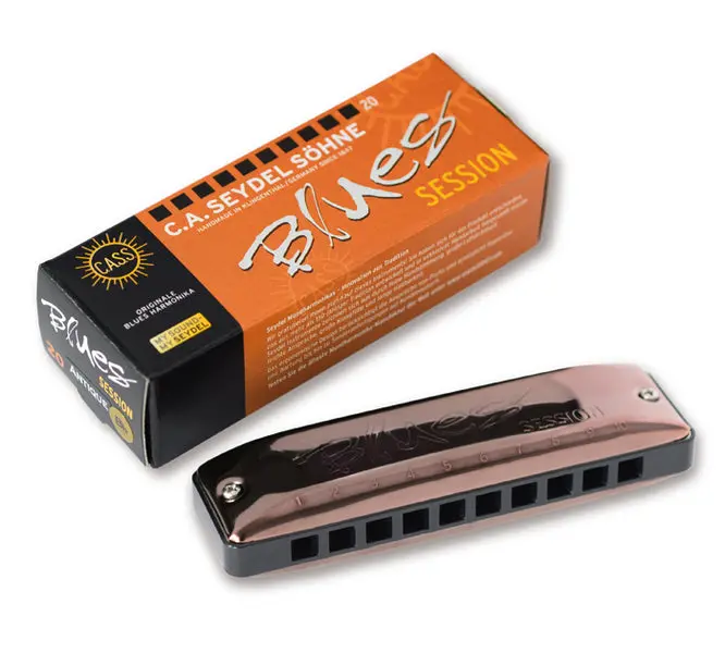 Seydel Blues Session Antique Harmonica (10201C_Antiq) – Free Us Shipping 1