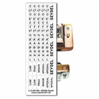 Seydel Key Labels For Blues Harmonicas – Easy Identification Kit 1