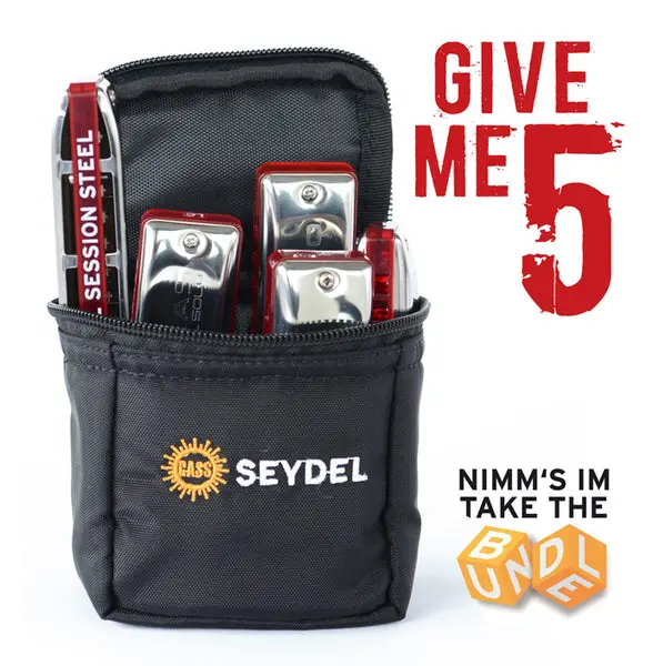 Seydel Orchestra S – Complete 5-Piece Chromatic Harmonica Set 1