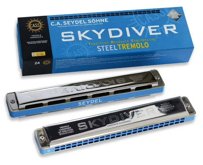 Seydel Skydiver Steel Tremolo Harmonica – 25480 Model, Stainless Steel Reeds, Free Us Shipping 1