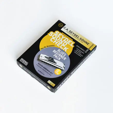 Seydel Soundcheck Blues Beginner Pack – Brass Harmonica Starter Kit (40001) 1