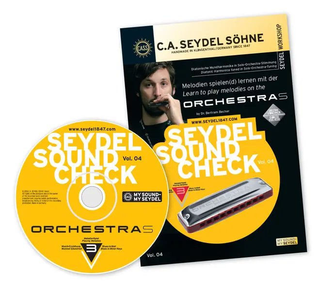 Seydel Soundcheck Vol. 4: Orchestra S – Instrumental Tutorial (No Harmonica Included), Sku 40006, Free Us Shipping 1