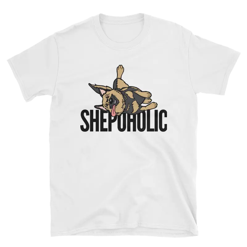 'Shepoholic' German Shepherd T-Shirt – Lighthearted Tribute To Loyal Shepherds 1