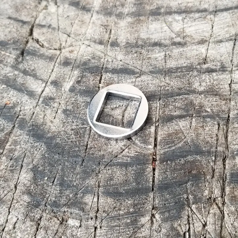 Silver Square-Hole Shifter Spacer Washer (Single) 1