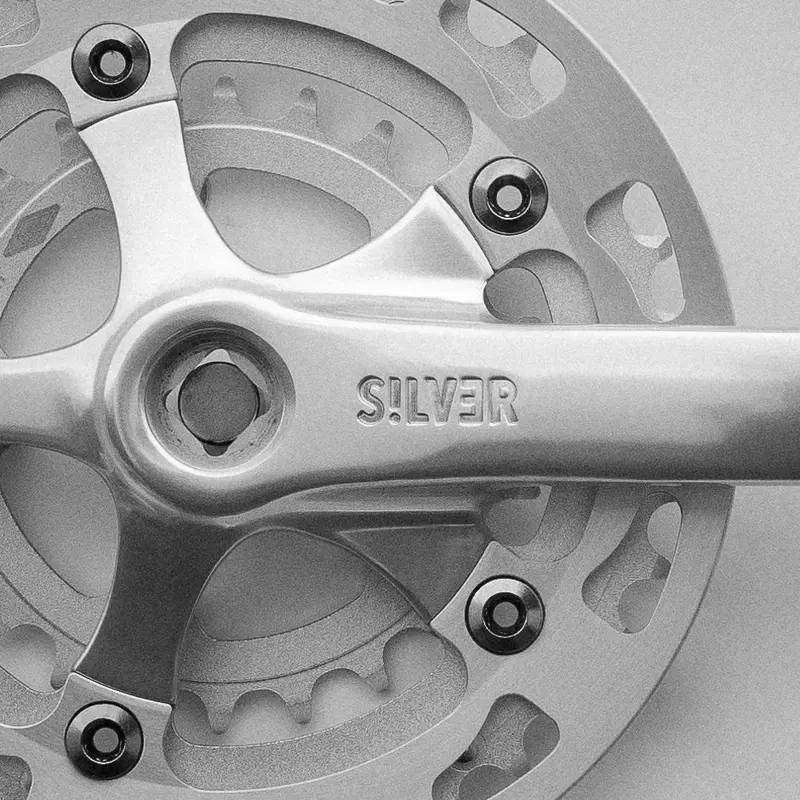 Silver3 Double Chainset – 44/28T With Chain Guard 1