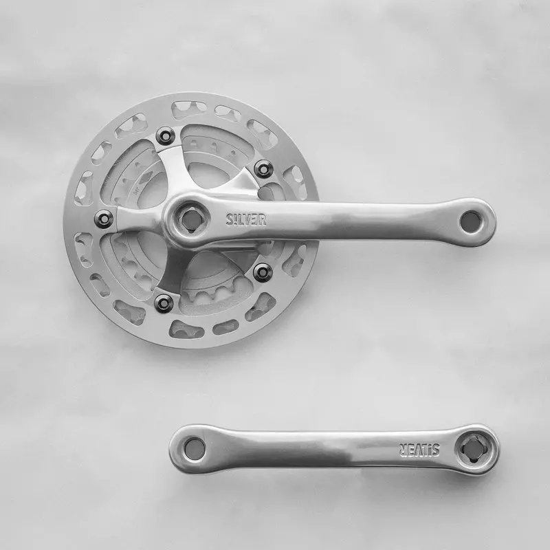 Silver3 Double Crankset – 36/24T With Protective Guard 1