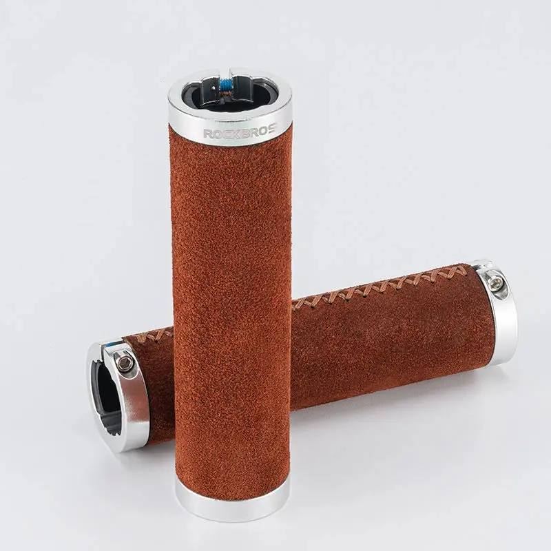 Soft Suede Leather Handlebar Grips – Classic Style & Grip 1
