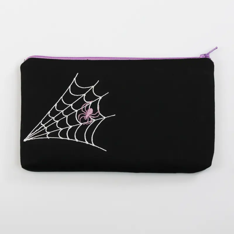 Spooky Embroidered Makeup Organizer For Halloween 1