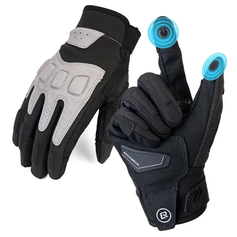 Spring–Autumn Cycling Gloves With Impact-Dampening Palm Padding 1