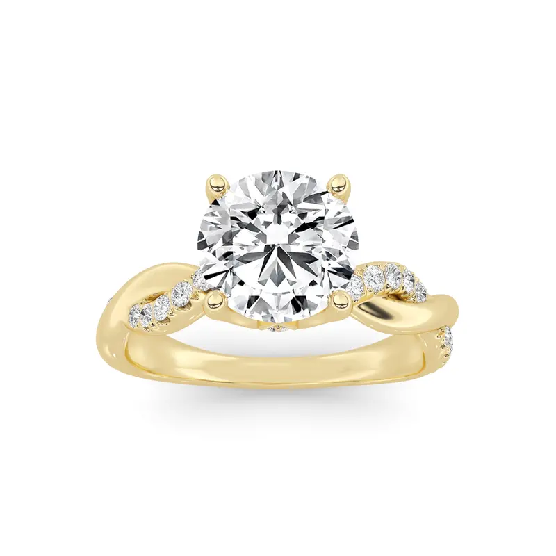 Star-Inspired Lab-Grown Diamond Engagement Ring – 2.33 Carat Total Weight In Yellow Gold 1