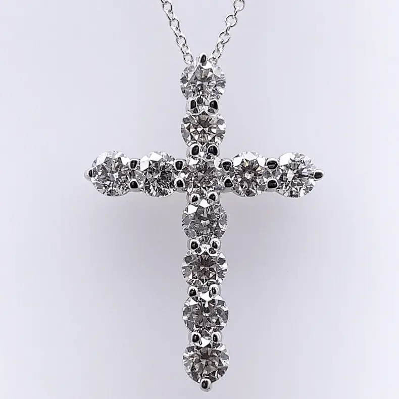 Statement Diamond Cross Pendant – 2.60Ctw 1