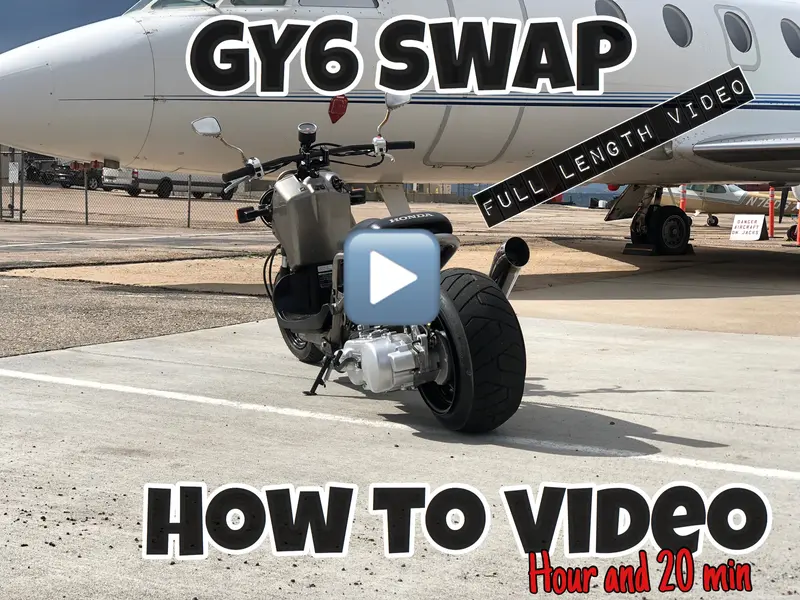 Step-By-Step Video Guide: Building A Low/Wide/Stretched Gy6 Honda Ruckus 1