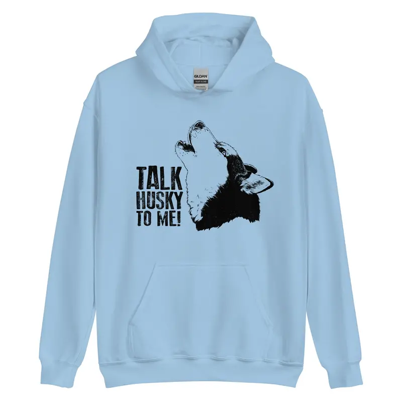 Talk Husky To Me! Women'S Fleece-Lined Pullover Hoodie 1