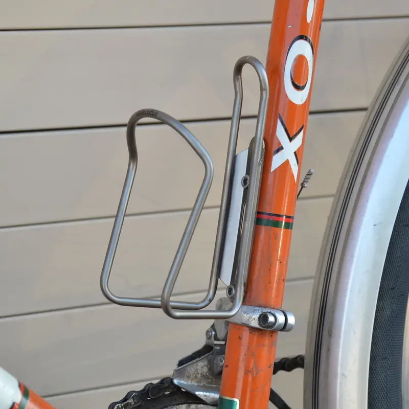 Tanaka Stainless Steel Water Bottle Cage – Brushed Finish Option 1