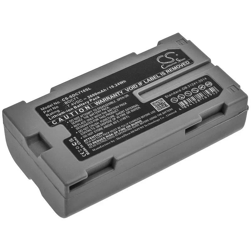 Topcon Bdc71 Survey Equipment Battery – 2600Mah Lithium-Ion Replacement 1