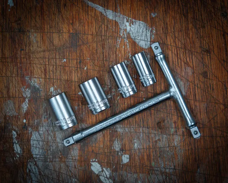 Tri-Drive Ultralight Mini T-Handle Socket Set – 1/4-Inch Drive With 8Mm, 10Mm, 12Mm, And 13Mm Sockets 1