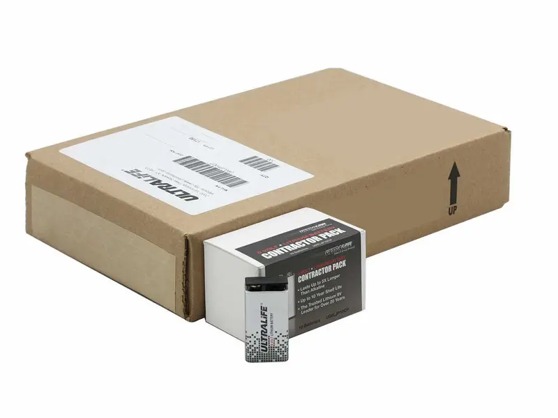 Ultralife U9Vl-J-P Lithium 9V Batteries – 100-Unit Bulk Pack 1