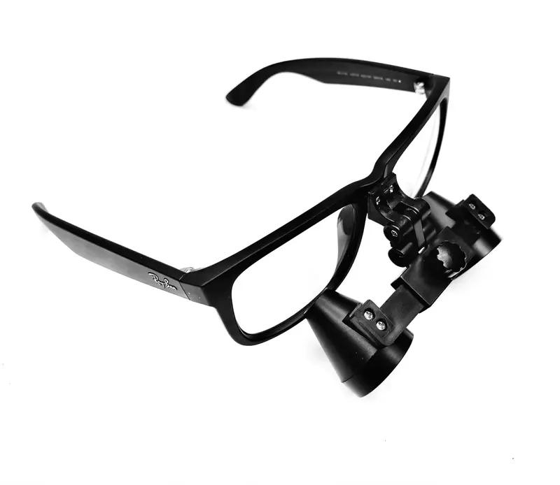 Waterproof 3.5X Flip-Up Loupe For Ray-Ban Justin Frames 1