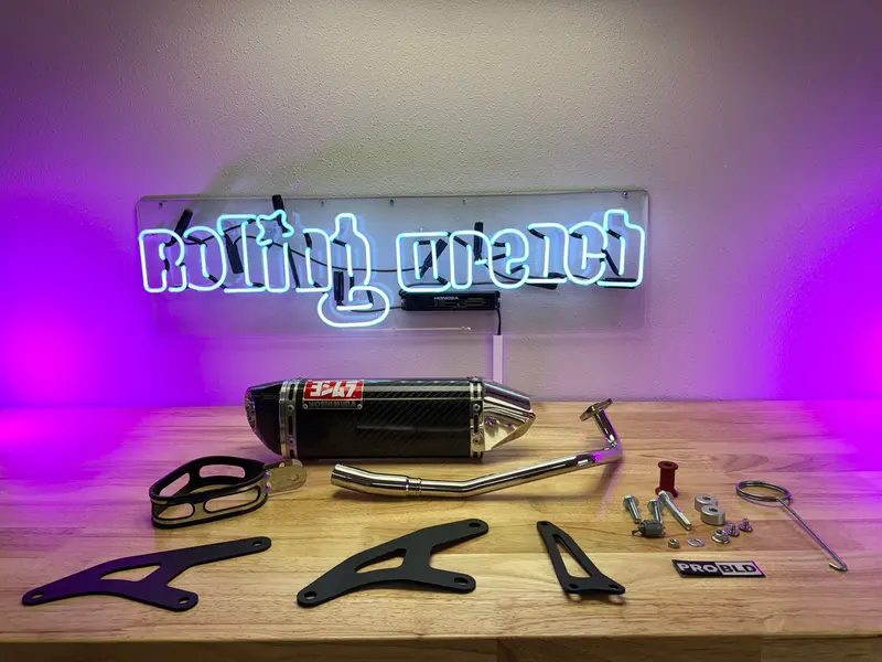 Yoshimura Carbon Fiber Exhaust For Honda Ruckus 50Cc Trc 1