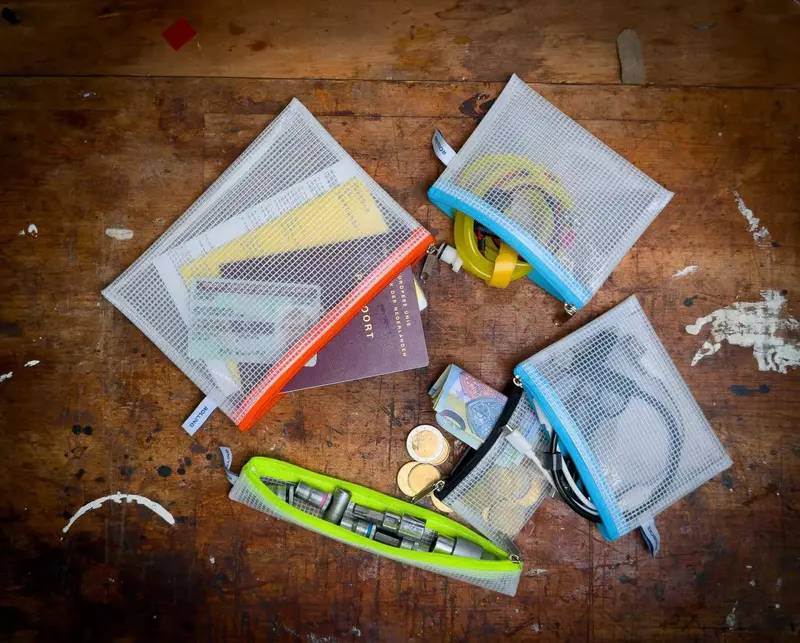 Zippered Mesh Organizers For Compact Gear Storage 1
