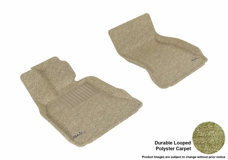 3D Maxpider Classic Floor Mat Set – Tan Two-Piece Front Interior Liners For Select Vehicles 1