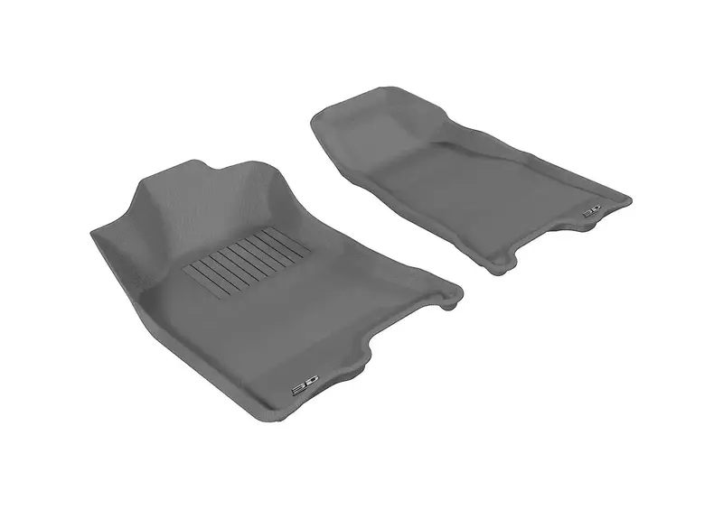 3D Maxpider Kagu Gray Floor Mats – 2-Piece Front Set 1