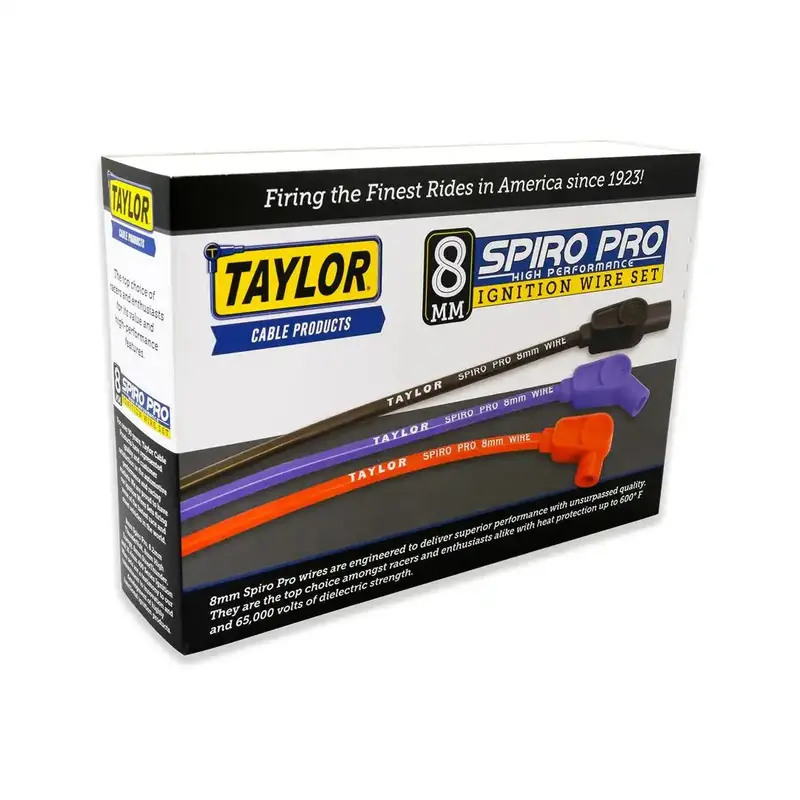 8Mm Spiro-Pro Ls Universal Ignition Coil Wire Set – 135° Angle, High-Performance Spark Delivery 1