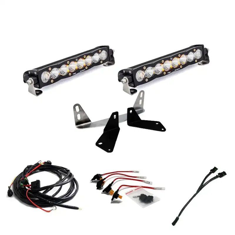 Baja Designs S8 Dual 10-Inch Grille Light Kit – Driving/Combo Beam, Clear Lens, Fits 2018–2021 F-150 1