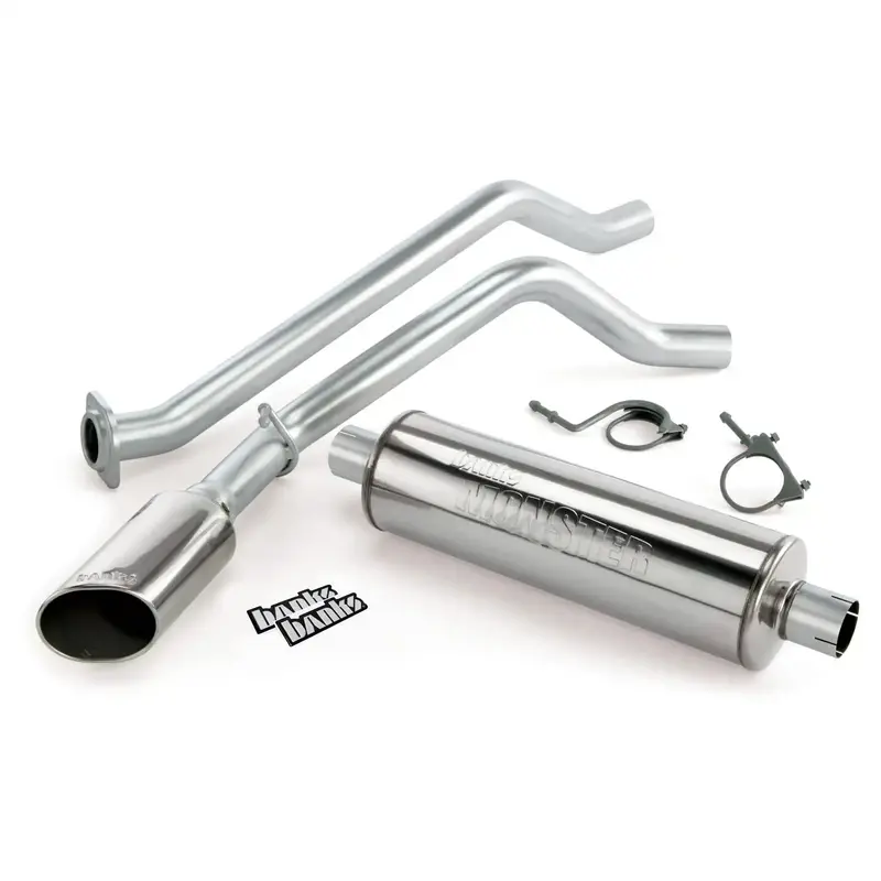 Banks Power 48355 Monster 3-Inch Single-Exit Exhaust System With Chrome Tip 1