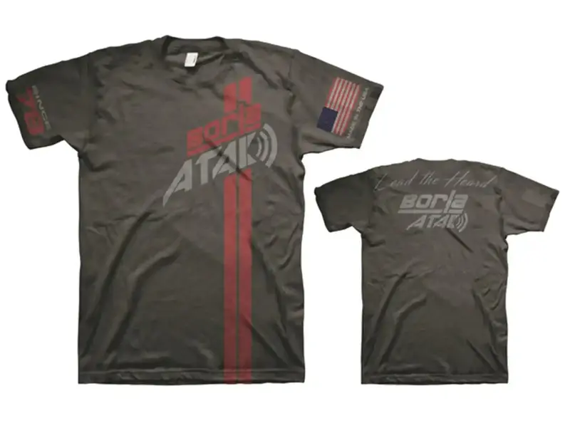 Borla Atak Men’S Charcoal T-Shirt – Size Xxl 1