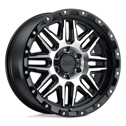 Br Alamo 20X9 Inch Black-Machined Alloy Wheel – 5X127 Bolt Circle, -18Mm Offset 1
