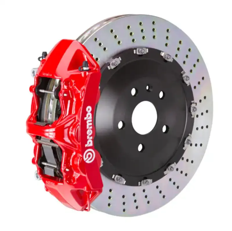 Brembo Bbk For Rolls-Royce Phantom (2003–2016) – 6-Piston Front Calipers, Drilled 405X34Mm Two-Piece Rotors – Red Finish 1