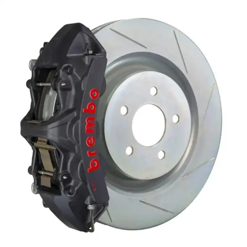 Brembo Gt Big Brake Kit For 2005–2014 Mustang Gt (Non-Abs) – Front 6-Piston Calipers, 355X32Mm Slotted Rotors, Type 1 Black Finish 1