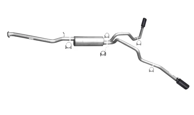 Gibson Performance Black Elite Cat-Back Exhaust – Dual Stainless Steel System With Aggressive Tone (65003B) 1