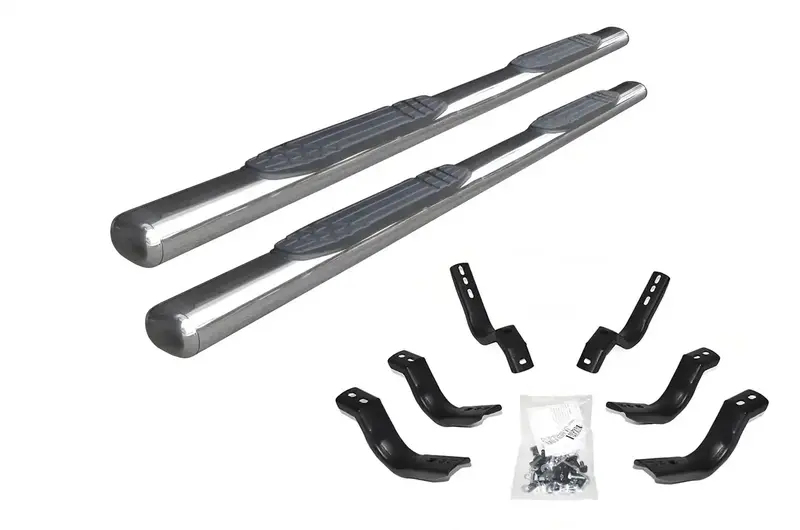 Go Rhino 104415580Ps 4-Inch Wide Step Bar – Affordable Side Access Solution 1