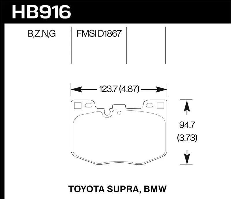 Hawk Performance Dtc-60 Ceramic Disc Brake Pads – Hb916G.740, 0.740" Thickness, High-Temp Racing Grade 1