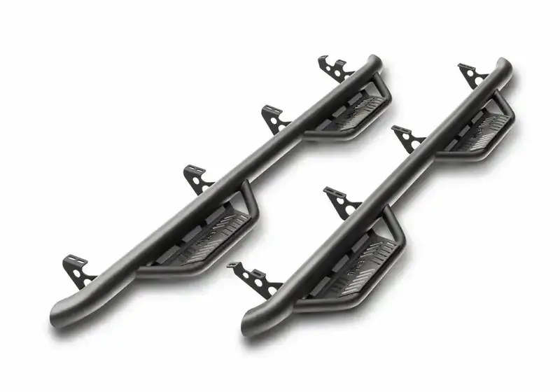 N-Fab Hpf0989Cc-Tx Podium Running Boards With 2-Step Design For 2009–2014 Ford F-150 Supercrew (Texas Black) 1