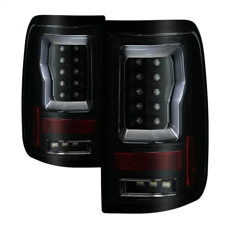 Spyder Auto Led Tail Light Set – Black Smoke Housing With Integrated Turn Signals 1