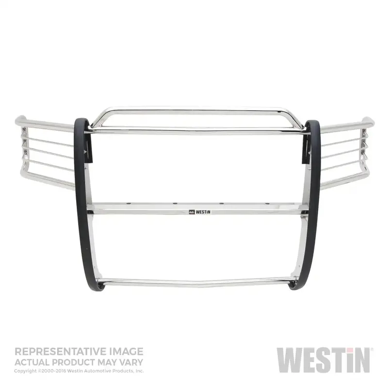Westin 45-2210 Polished Stainless Steel Sportsman Grille Guard With Dual Hood Bars 1
